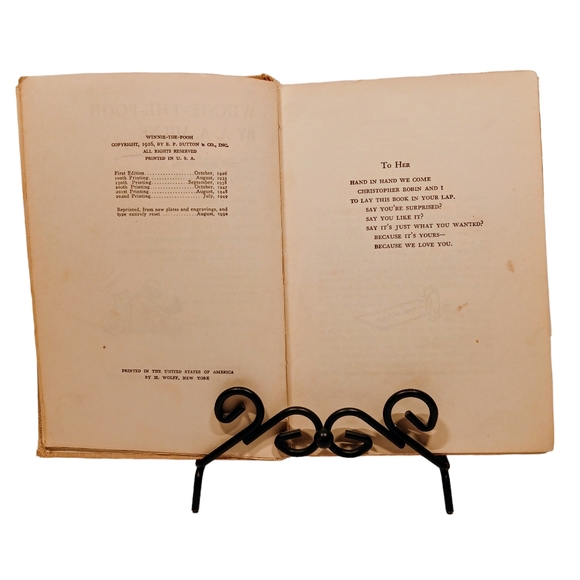 Rare Vintage WINNIE THE POOH Children's Book by A.A. Milne 1950 - Picture 4 of 9